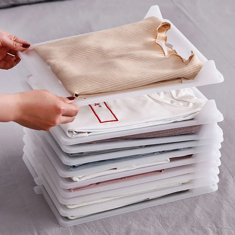 

5Pcs Fast Clothes Fold Board Organizer T-Shirt Clothing Organization System Shirt Folder Storage Tool for Travel Closet Home