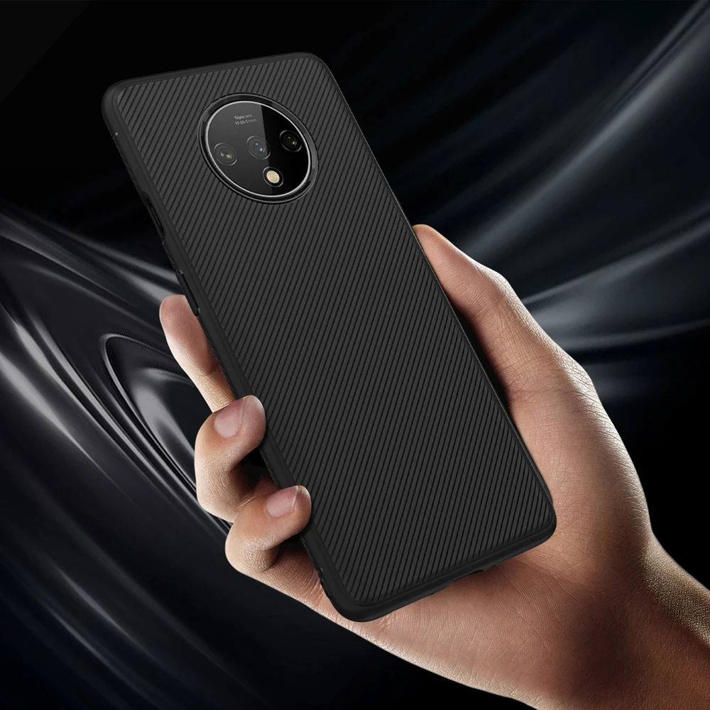 Для Etui Oneplus 7T чехол Роскошный Environ противоударный твил силиконовый чехол для Funda Oneplus 7T Pro 1+ 7T чехол для телефона мужской