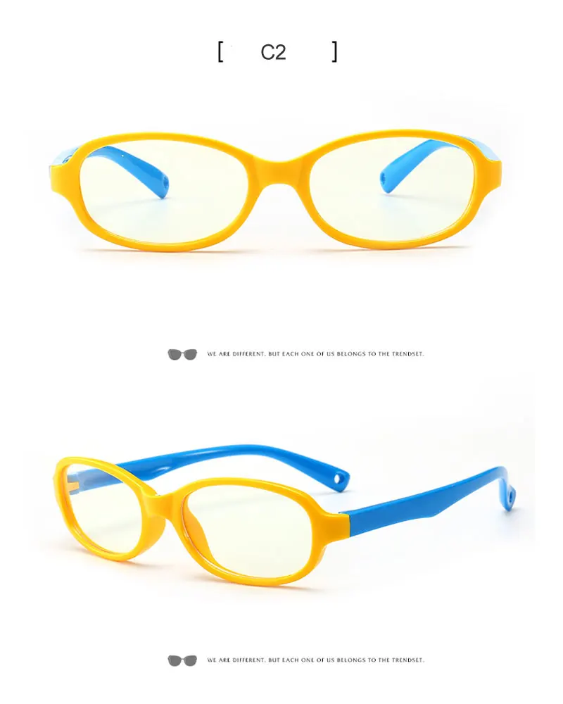 Blue light Kids Glasses Girls Boy Frame Optical Flexible Children Computer Blocking Clear TR90 Eyeglasses Digital Gaming UV400