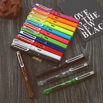 

Stationry Promotion Jinhao 599A Kawaii Candy Colors Plastic Fountain Pen 0.5mm Ink Pens School & Office Supplies Free Shipping