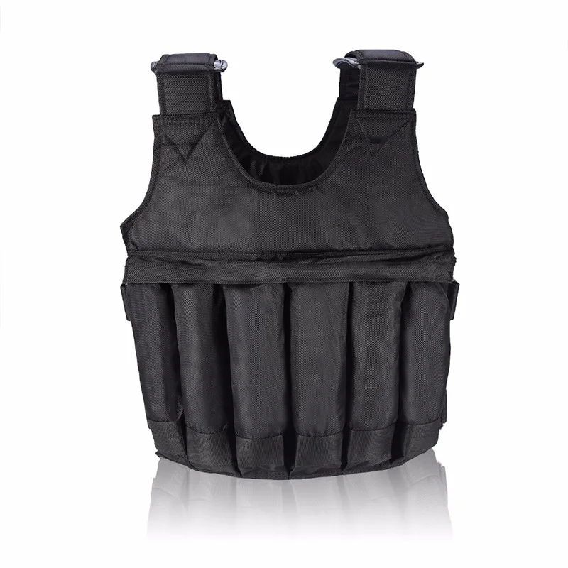 Koop Verstelbare Fitness Gewogen Vest 20Kg 50Kg Oefening Training Fitness Jas Gym Workout Boksen Vest Fitness Apparatuur N66