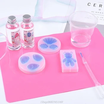 

DIY Silicone Mat Resin Pad Craft Tool High Temperature Resistance Sticky Plate Jy15 20 Dropship