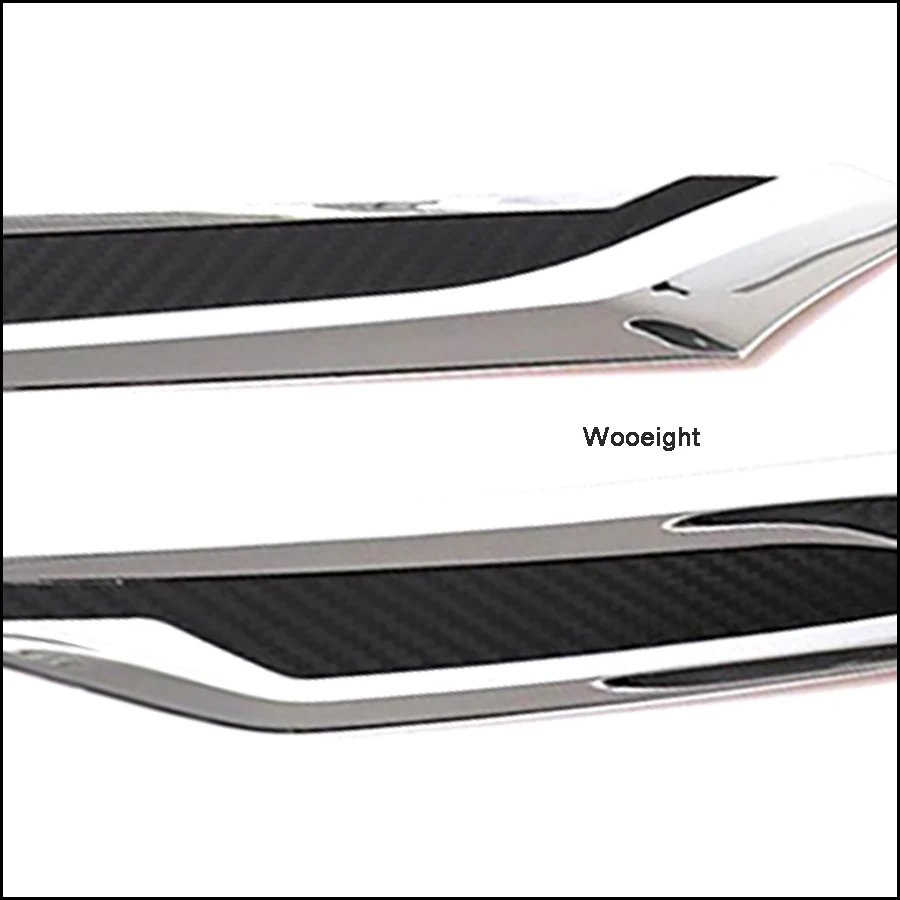 Wooeight, 2 шт., АБС ХРОМ, передняя фара, светильник, веки, украшение, накладка, полоски, наклейка снаружи автомобиля, подходит для Toyota RAV4