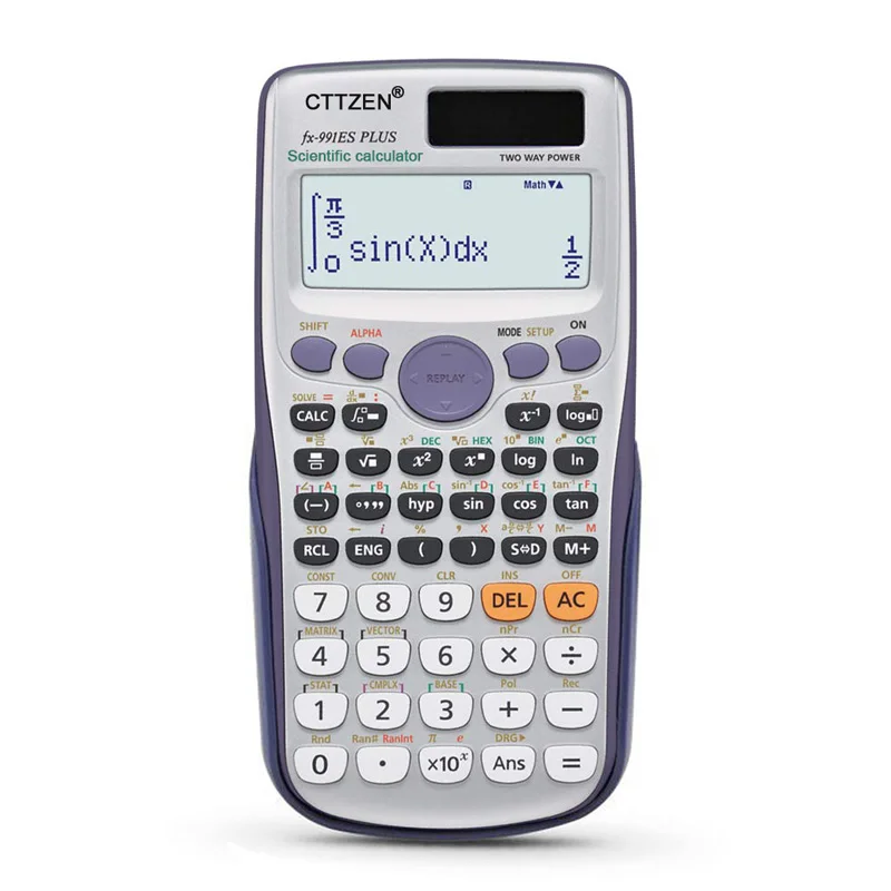 Научный калькулятор 417 функций солнечной и кнопочной батареи питания Calculadora Cientifica студенческий школьный калькулятор FX-991es Plus - Цвет: FX-991ES