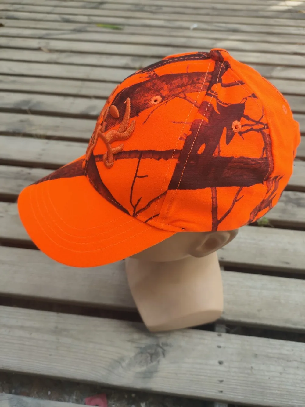 Fishing Hunting Caps Orange Camouflage 