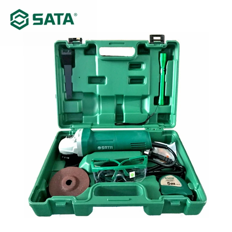 SATA 8pcs Multifunction Angle Grinder Kit 220V Household 750W Wheel Cutting Machine Polishing Grinder SATA 8pcs Multifunction Angle Grinder Kit 220V Household 750W Wheel Cutting Machine Polishing Grinder