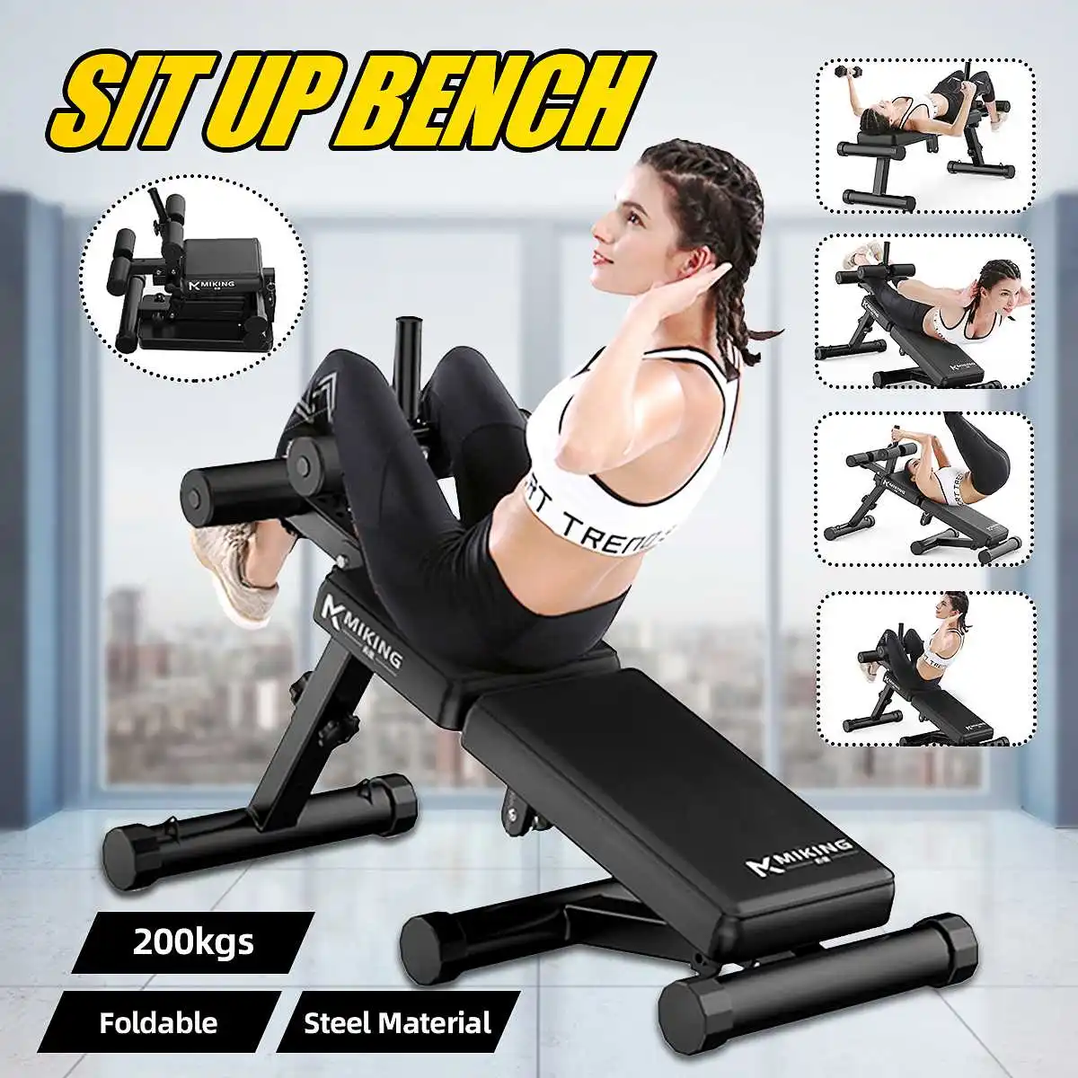 Gym Equipment Sit Up Bench For Abs, Sit-up Bench For Ab Workout
