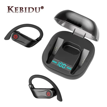 

New TWS Wireless Earphone Bluetooth 5.0 Stereo Sport Earbud Case 950mah Waterproof Ear Hook Headsets MIC PK Q32 Q62