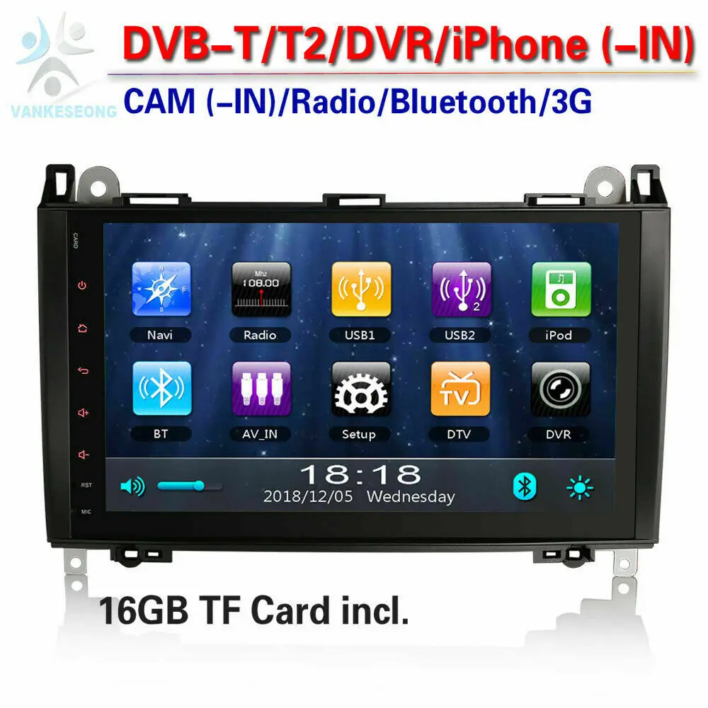 9 &quotАвтомобильный мультимедийный радио DAB + gps Bluetooth навигация wifi головное