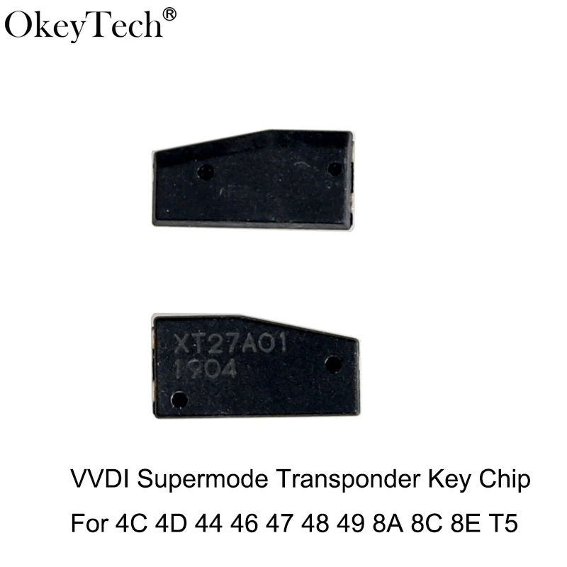 OkeyTech 1 шт. транспондер VVDI супер чип для ID46/4D/4C/8C/8A/T3/47/41/42/45 VVDI2 ключевого инструмента