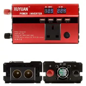 

Powerful 600W Car Power Inverter 12V To 220V AC Converter Car Power Supply With LED Display Car Part