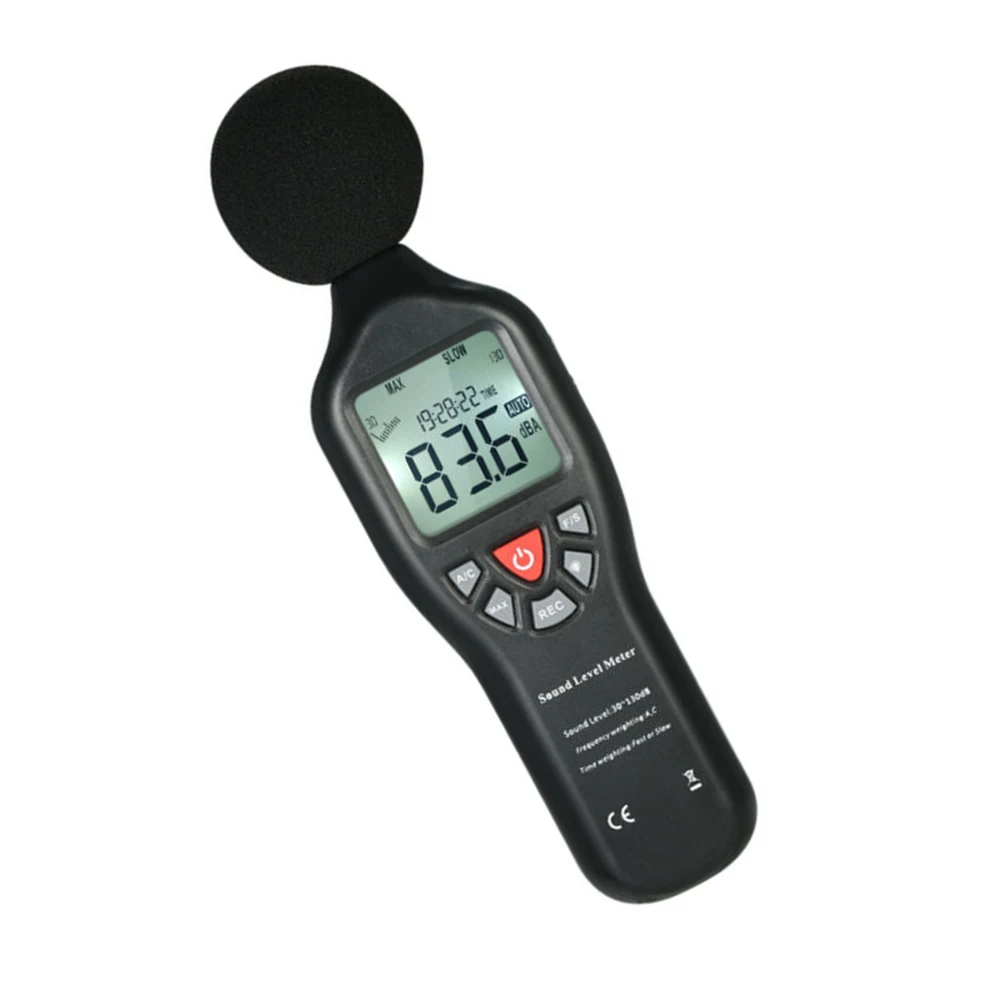 

Digital Sound Level Meter Pressure Decibel Noise Tester With Sponge Ball
