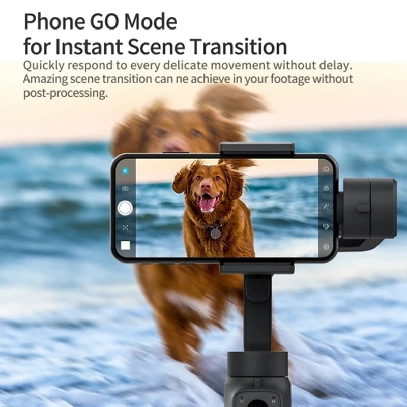 3-Axis Handheld Gimbal Stabilizer Time Lapse Face Tacking for Smart Phone iPhone Samsung Xiaomi Hua