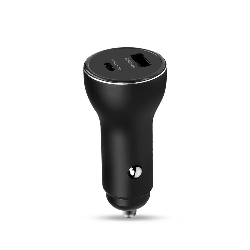 Universal Kebidu двойное быстрое автомобильное зарядное устройство USB C адаптер питания быстрая зарядка для iPhone XS Max XR для samsung S9 S8 Note 9 - Тип штекера: Universal