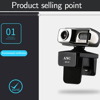 

Webcam 1080P Video Camera Microphone High Definition Video Calls Online Lectures Recording Desktop Laptop Webcam