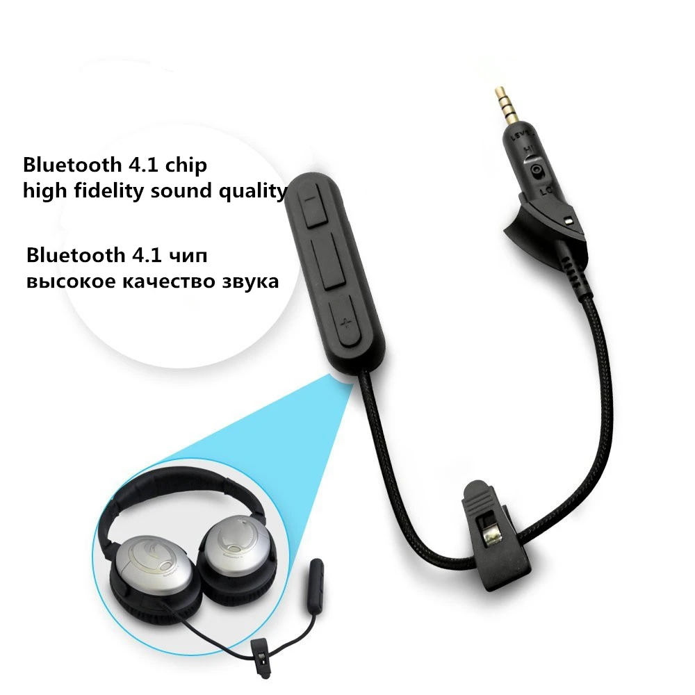 Replacement Bluetooth headphone Cable Audio Cable for BOSE QC15 Headphones High Quality