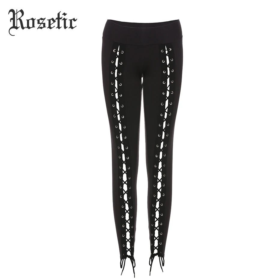 主图-Rosetic-Gothic-Leggings-Pants-Bandage-Women-Spring-Black-Slim-Lace-Up-Streetwear-Skinny-Fashion-S
