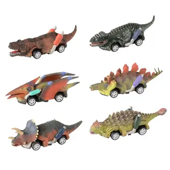 

Pull Back Dinosaur Cars Toys 6 Pack Dinosaur Roadster Party Favors Games Dino