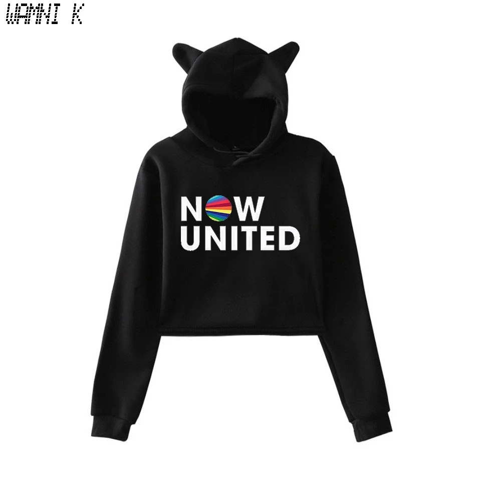 WAMNI 2020 толстовка с надписью Now United - Better Album Cat Женский пуловер кавайный для девушек