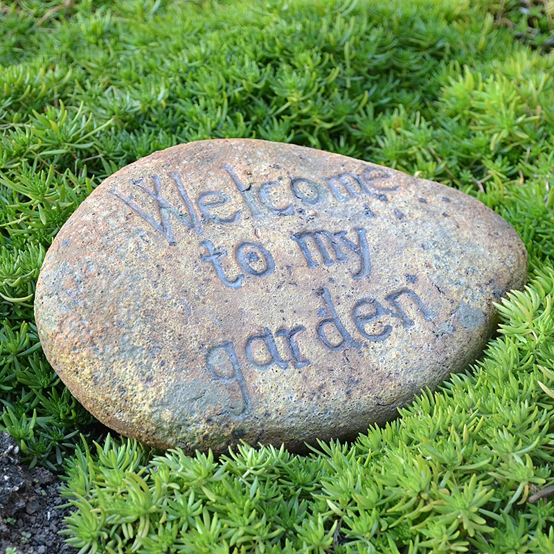 Retro Pottery Clay To My Garden Stone Sign American Home Garden