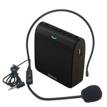 Rolton K100 портативный громкоговоритель Компактный усилитель голоса микрофон с USB карты памяти FM радио для учителя гид продвижение
