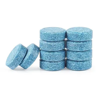 

10pcs Solid Wiper Concentrate Concentrated Glass Water Wheel Wiper Fine Concentrated Glass Cleaner Effervescent Tablet