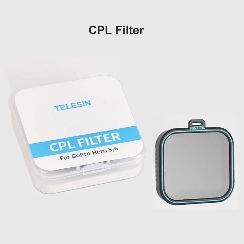 Набор фильтров TELESIN CPL ND 4 8 16 для Gopro hero 7 6 5 hero 7 hero 6 hero 5 filtre kit filtro поляризационный фильтр для камеры go pro - Цвет: CPL