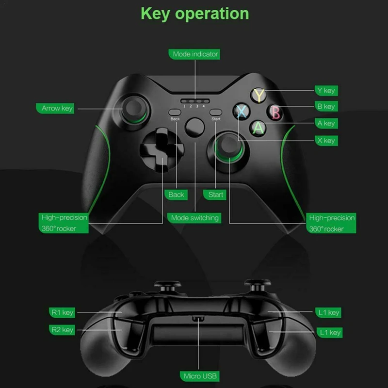 2,4G беспроводной игровой контроллер геймпад джойстик комплект для PS3 ПК Android