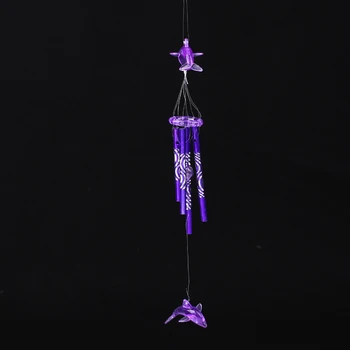 

Dolphin Windbell Pendant 40cm Wind Chime Decoration Office Decor Windbell Antique 1pc Car Creative Metal Tube Gift Hanging