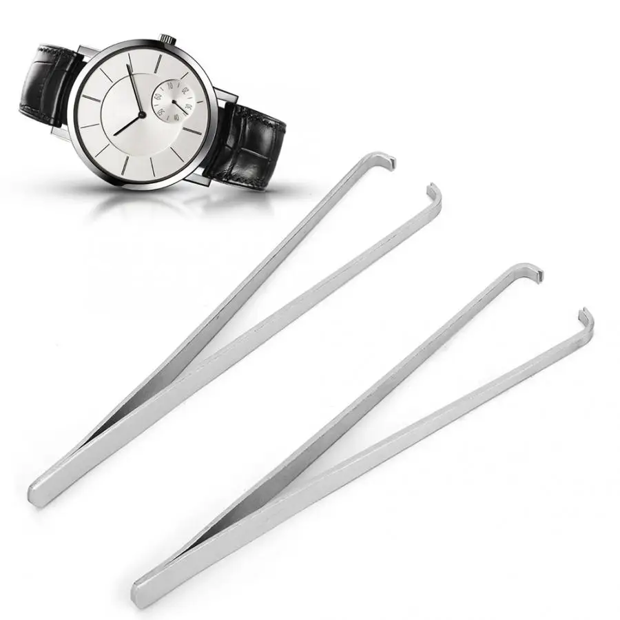 2Pcs Watch Minute Second Hour Hands Removal Tweezer Watch Repairing Making Tool