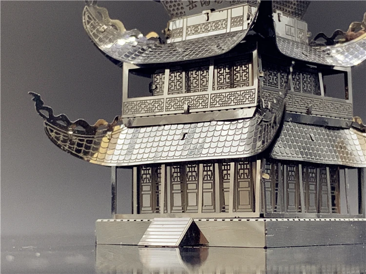 arquitetura chinesa, DIY Montar Kits Modelo, Corte a Laser Jigsaw Toy, Presente