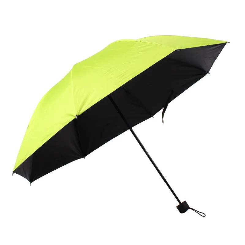 Затенение и зонтик от дождя дождь или блеск двойного назначения защита ультрафиолетовых лучей складной зонт женский маленький стильный зонтик - Цвет: green