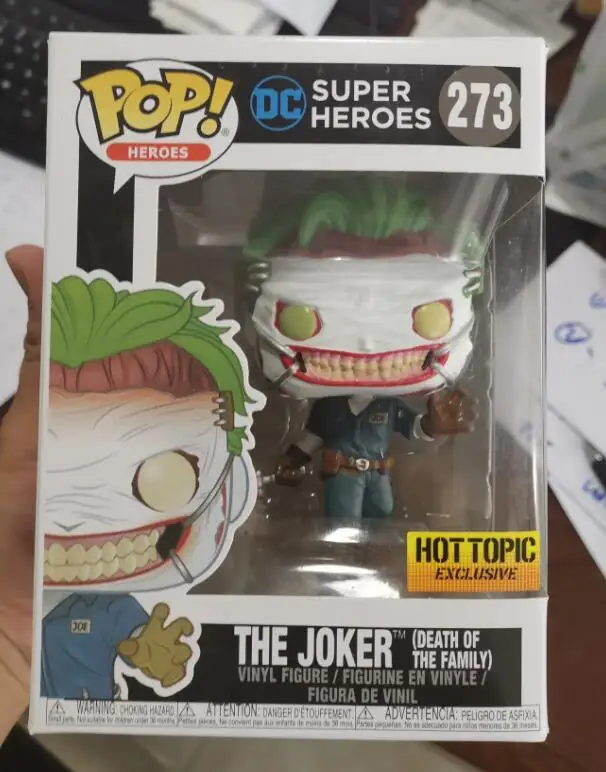 Funko Pop DC Джокер Отряд Самоубийц и Харли Куинн гибель семьи панк вер. Коллекция фигурок виниловая кукла модель игрушки - Цвет: with retail box