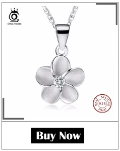 ORSA JEWELS модное 925 пробы серебряное круглое ожерелье с подвеской s 44 см для женщин Настоящее серебряное ожерелье ювелирный подарок SN04