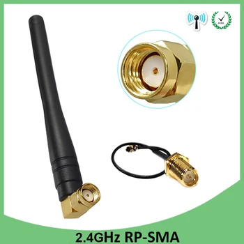 

2.4Ghz antenna Wifi Antenna 3dbi RP-SMA Connector 2.4 ghz antenne wifi antena router + IPX to SMA Male pigtail Extension Cable