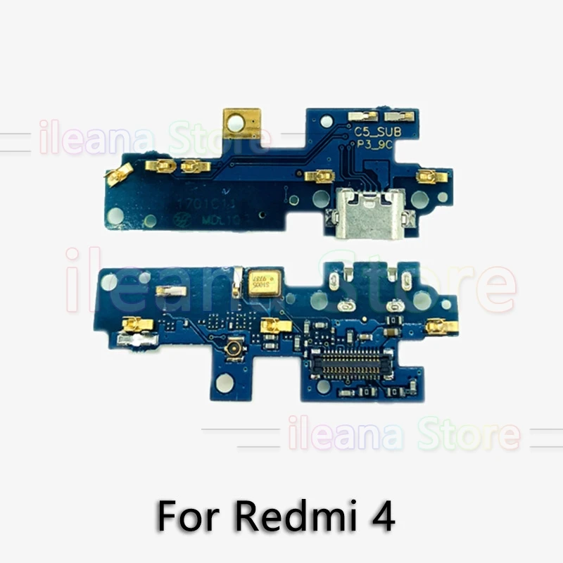 USB Дата зарядный порт зарядное устройство док-разъем гибкий кабель для Xiaomi Redmi Note 3 3s 4 4x Pro Prime Замена - Цвет: For Redmi 4