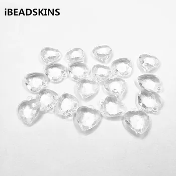 

New arrival! 21x18mm 420pcs Acrylic Clear color Heart shape beads for Necklace,Earrings parts,hand Made Jewelry DIY