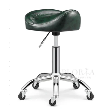 

Beauty Stool Barber Shop Chair Hair Salon Rotating Lift Nail Makeup Pulley Workbench High Quality Chairs
