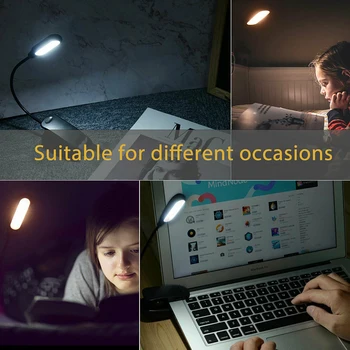 

360Degree Rotating Non-Slip Led Book Light Mini Clip-On Flexible LED Lamp Light Book Reading Lamp For Travel Bedroom Book Reader