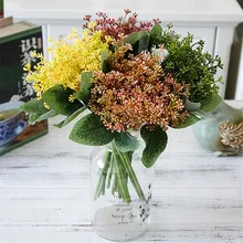 Японский стиль, ручная роспись, рисовые уши, Спайк, трава, растение, ветка, искусственный цветок, декор для зеленых стен, домашний декор, свадебный букет