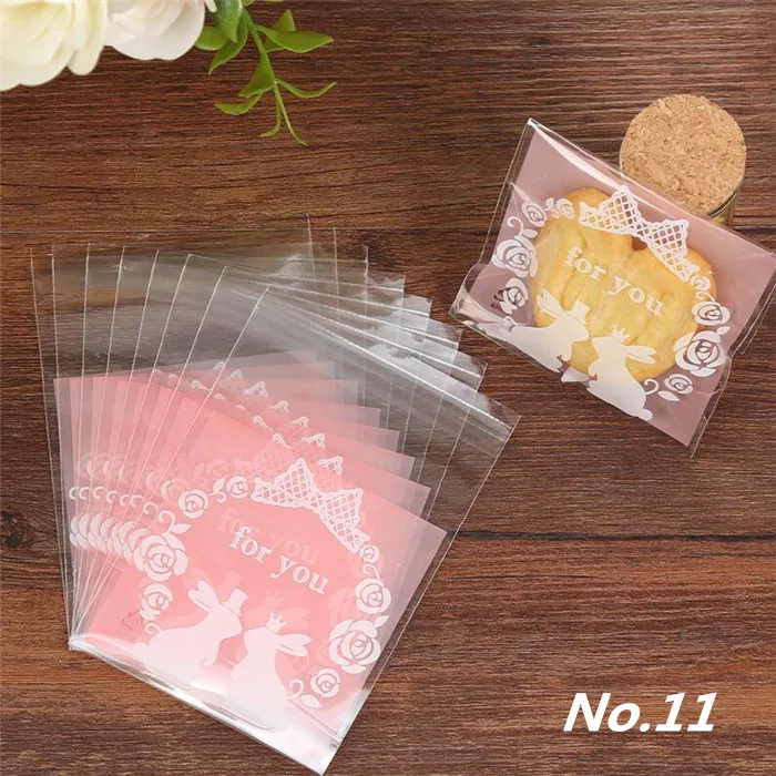 LBSISI Life 100 шт. 7x7+ 3 см самоклеющиеся пакеты конфеты из нуги печенья Упаковка OPP ювелирные изделия подарок поли маленькие пластиковые пакеты для мыла - Цвет: For You