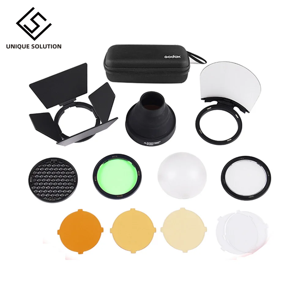 Magnetic Round Head Flash AK R1 Accessory Set Kit For Godox AK-R1 Kit Mini Photography Replacement Parts For Godox H200R v1