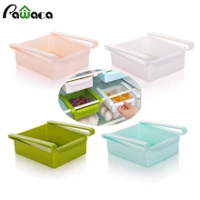 Пластиковая кухонная холодильная стойка для хранения холодильника, полка для заморозки, держатель для кухонных продуктов, овощей, ящик для хранения