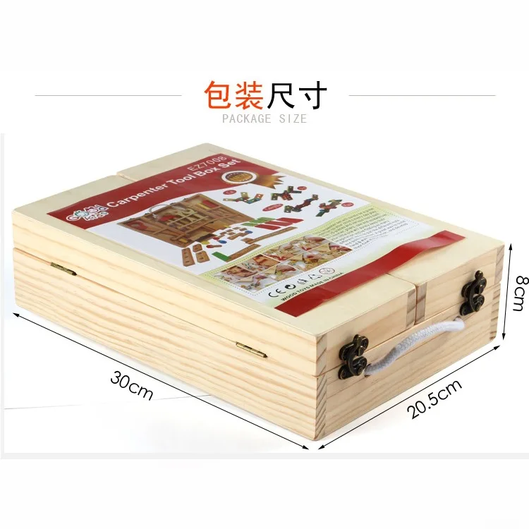 

Model Children Toolbox Play House Toy Set Boy Maintenance Wooden Repair Wood Intelligence