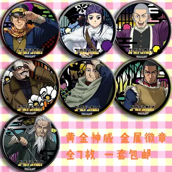 

1pc 58mm Golden Kamuy Sugimoto Ogata Asirpa Tanigaki badges brooch icons