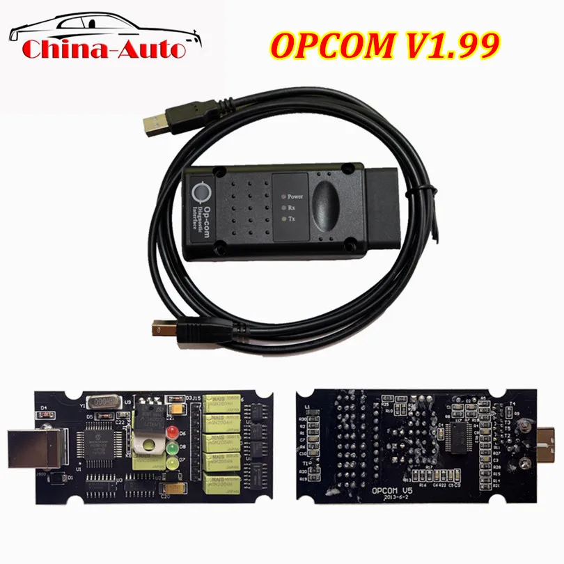 Новейший V1.99 OPCOM с чипом PIC18F458 OP COM V1.95 obd2 для авто can bus сканер OBDII диагностический