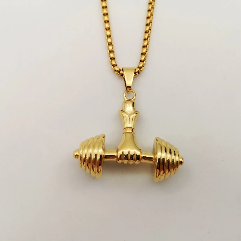 Fashion Dumbbell \u0026 Hand Necklace Cool 