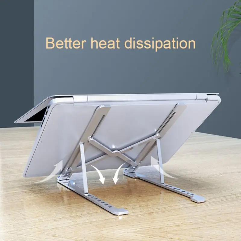 Laptop Stand Fordable Portable Ventilated Desktop Laptop Holder Aluminum Stand Holder For Laptops Laptop Stand Fordable Portable Ventilated Desktop Laptop Holder Aluminum Stand Holder For Laptops