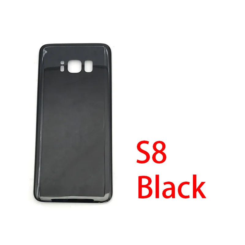 S8 Black Задняя крышка батареи Стекло для samsung Galaxy S8 S8 Plus G9500 G9550 - Цвет: S8 Black