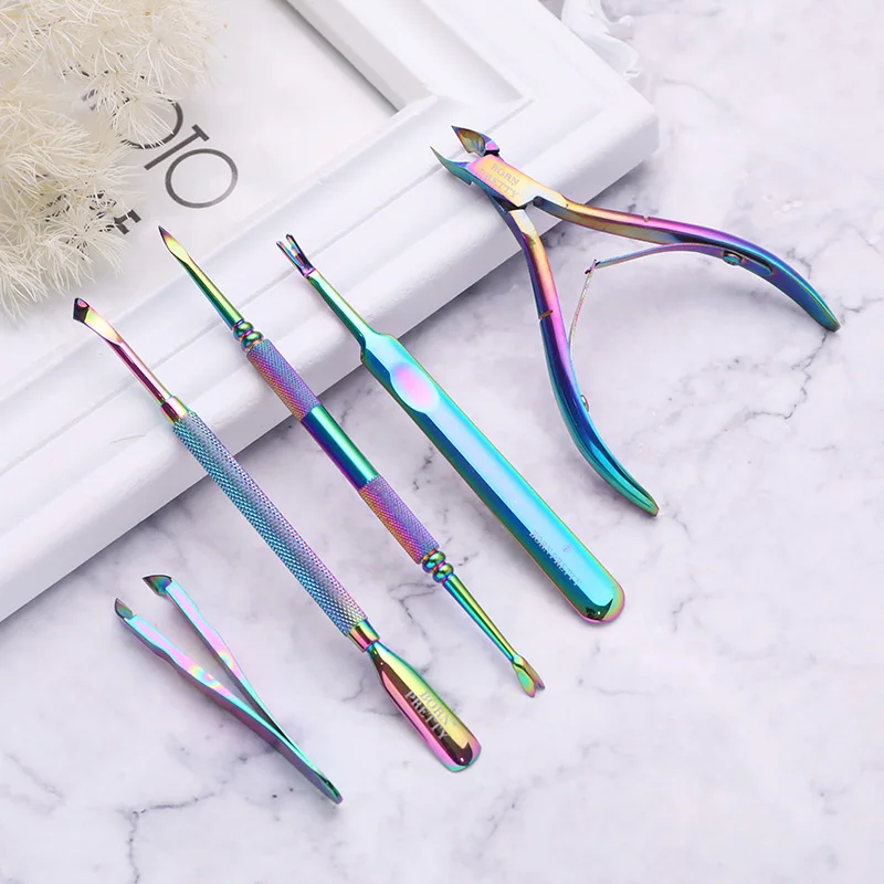 Инструмент для маникюра BORN PRETTY 1 шт. кусачки для кутикулы ногтей Ножницы для удаления омертвевшей кожи УФ-гель толкатель голографический штамп для ногтей